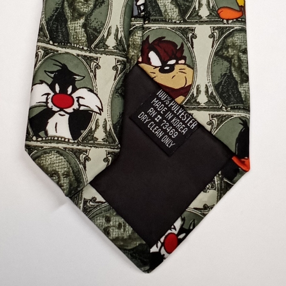 Vintage Looney Tunes Money Tie - Picture 8 of 10
